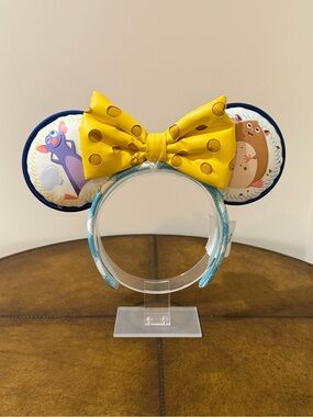 NEW DISNEY EPCOT FRANCE REMY & EMILE RATATOUILE EARS HEADBAND BIG CHEESE BOW